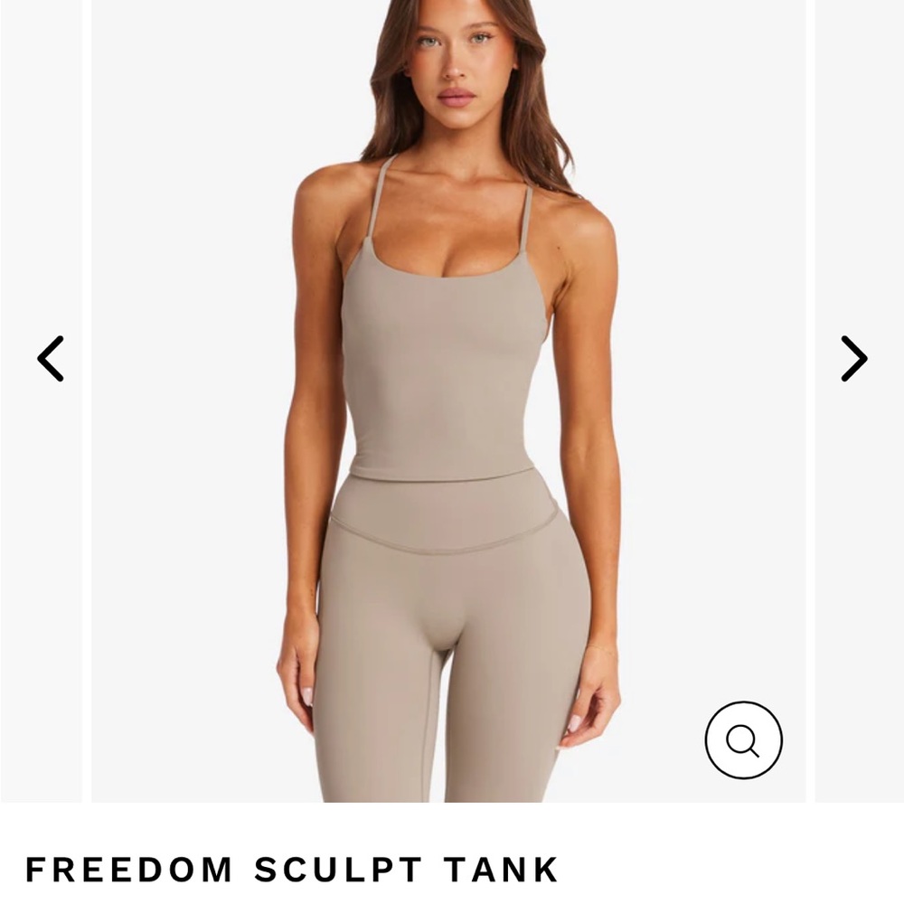 Freedom Sculpt Tank and leggings- Women's Slim in Taupe